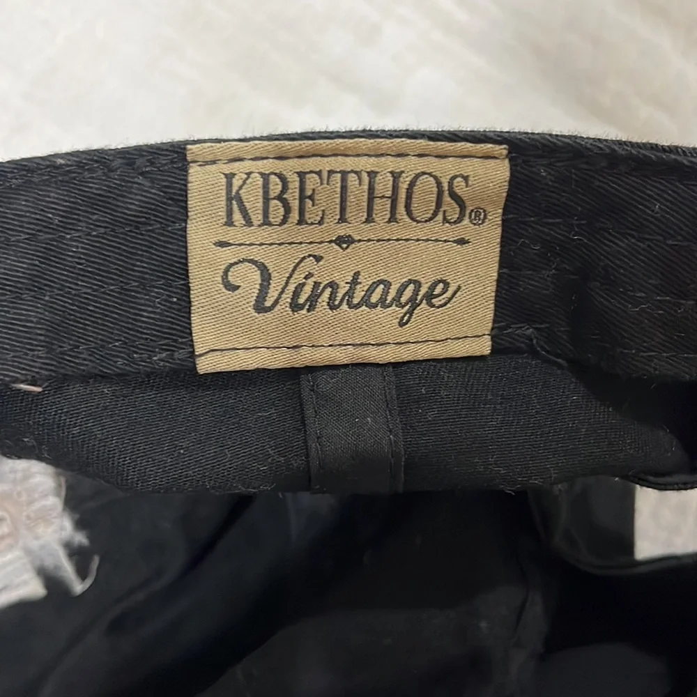 KBETHOS Vintage Good Vibes Only Distressed Black Hat - Picture 5 of 6